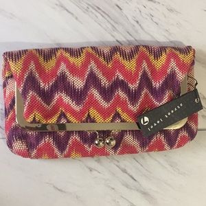 Cute Multicolor Cloth Foldover Clutch